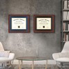 Minesaxel Diploma Frame 14x17 with Black Mat Fits Document, Certificate
