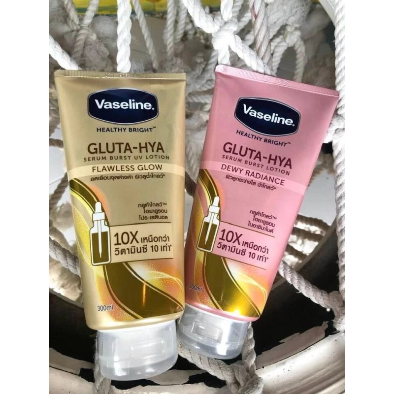 Vaseline Bright GLUTA HYA Serum Burst Lotion Dewy Radiance 300ml