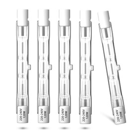 Klarlight 5 Pack 80W R7s Halogen Bulbs 78mm, Dimmable Warm White 2800K T3 J78 Double Ended Linear Floodlights, 1390LM 230V Halogen Tungsten Bulbs for Work, Security, Ceiling Lights, Landscape Lights