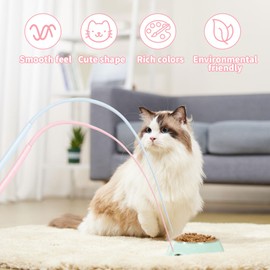 BDHYYM Interactive Cat Toy Cat Fishing Long Mouse Tail Teaser Cat Toy Kitten Wand Cat Toys for Cat Games Indoor