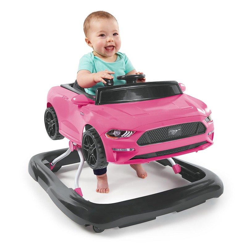 Bright Starts Ford Mustang 4-in-1 Pink Baby Activity Center &