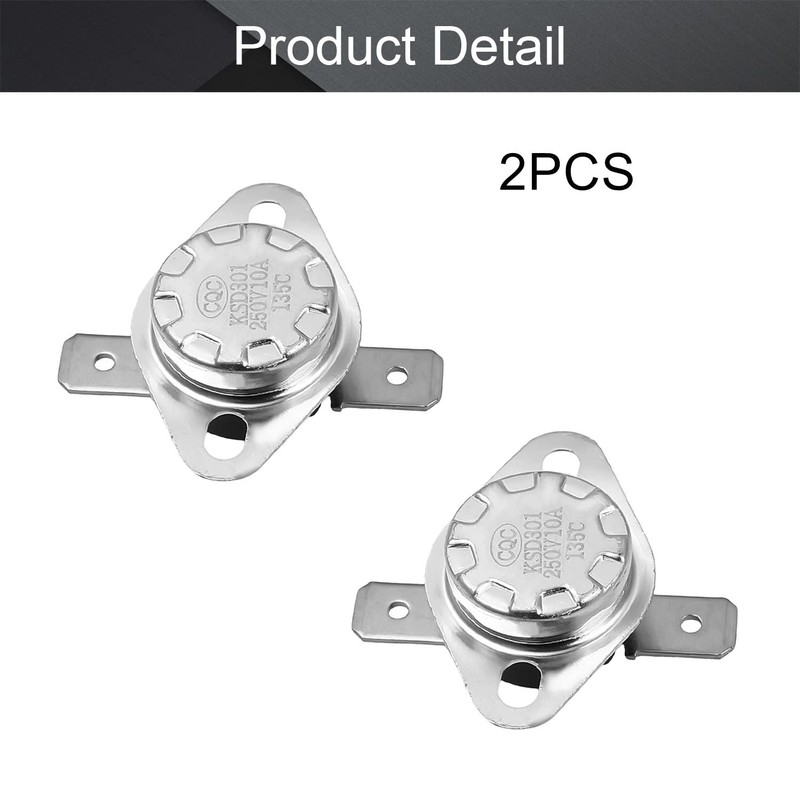 Fielect KSD301 Thermostat Temperature Control Switch,Adjust Snap Disc Temperature Switch