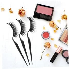 NOLITOY 6pcs Modern Design False Eyelash Holder Sturdy Acrylic Eyelash Applicator Tool Smooth Surface