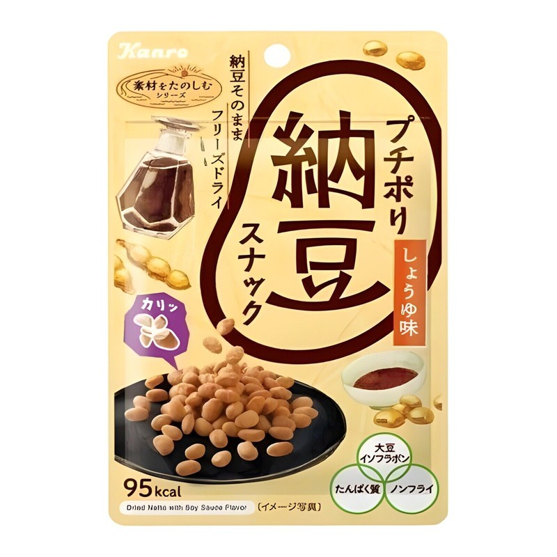 kano Kanro Puchi Pori Natto Snack Japanese Freeze Dried Beans