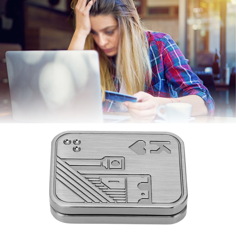 Magnetic Fingertip Push Slider Zinc Alloy EDC Stress Relief Push