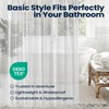 downluxe Clear Shower Curtain Liner, PEVA Lightweight Plastic Shower Liner