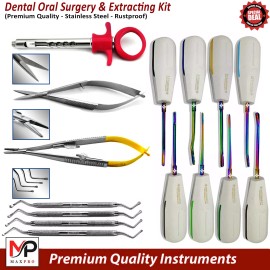 INSTUMAX® Teeth Luxating Dental Oral Surgery | Tooth Extraction instruments Tools Setup - Oral Tooth Extraction Setup