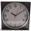 REAL ACCESSORIES® Stylish Modern Wall Clock with Silver Frame &