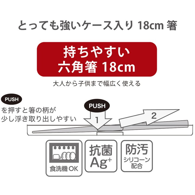 Iwasaki Industrial Chopsticks Set, 7.1 inches (18 cm), White, Comes