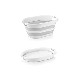 Katlanabilir Plastik Çamaşır Sepeti 25 lt Silikon Akordiyon Sepet