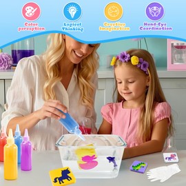Funewest Magic Water Elf,DIY 3D Aqua Gelz Set mit 12 Farben & 10 Formen,Magisches Wassergel-Spielzeug zum Selbermachen,Kreaturen Lernspielzeug Geschenk für Kinder ab 5-8 Jahren,Jungen und Mädchen