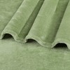 PAVILIA Sage Green Fleece Throw Blanket for Couch, Light Olive