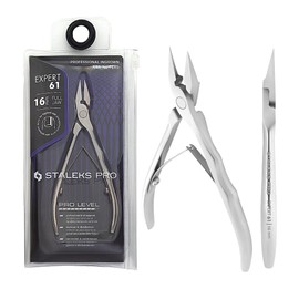 STALEKS PRO Professional Ingrown Nail Clippers 16mm Special Pedicure Stainless Steel Expert (NE-61-16)