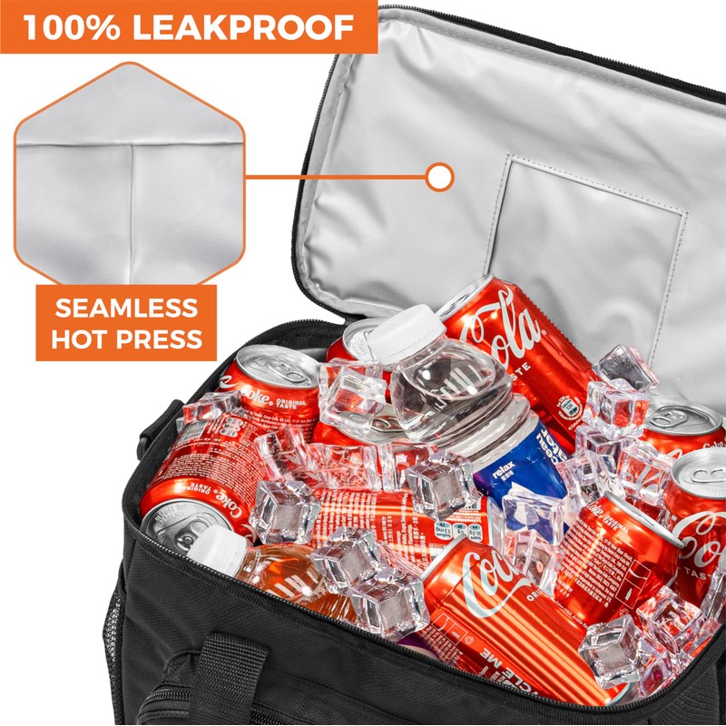 OPUX Soft Cooler Bag, Insulated Collapsible Lunch Cooler Tote for