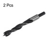 HARFINGTON 2pcs Brad Point Drill Bits 15mm(19/32") Dia Straight Round