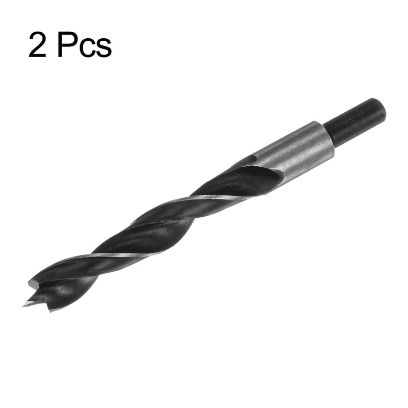 HARFINGTON 2pcs Brad Point Drill Bits 15mm(19/32") Dia Straight Round
