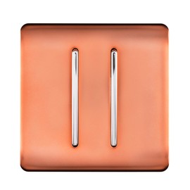 Trendi 2 Gang (2 Way & Intermediate) 10 Amp Rocker Light Switch Copper