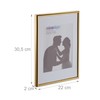 Relaxdays Photo Frame Set of 2, A4 Size, Passepartout 15