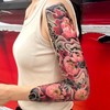 JPAR Peony Irezumi Tattoo Tattoo Sticker 2ea