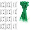 SZFUDIGO zip tie mounts （100PCS）,transparent adhesive wire clips19.5mm-19.5mm，100PCS 150mm adhesive