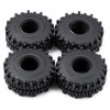 JGGZONE 4Pcs 1.1" RC Rubber Crawler Mud Terrain Tires Super