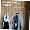 Alipis 2Pcs Whale Tail Wall Hooks Creative Wall Mounted Sundries