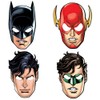 Unique Party 49971 - Justice League Party Masks, Pack of