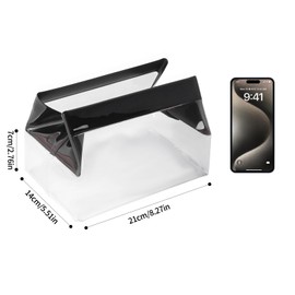 Cuteseason Clear Travel Toiletry Bag with Magnetic Closure, Makeup Bag for Women and Men, Cosmetic Bag for Travel (Black)