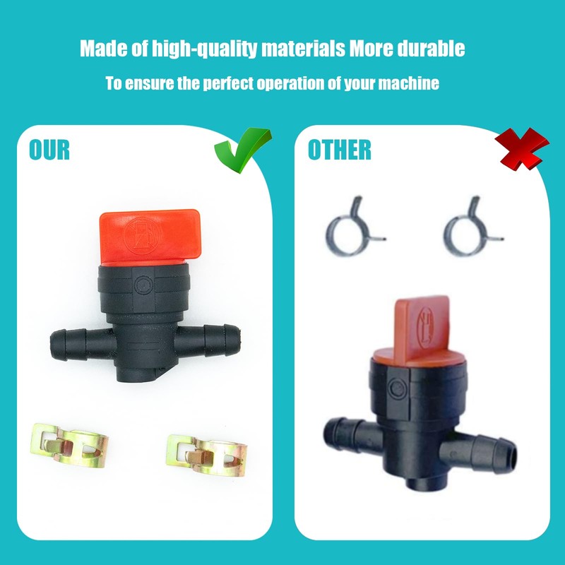 494768 698183 1/4" Fuel Shut Off Valve with clamp Compatible