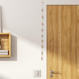 Rustic Vintage Bell in a String with Beads Wind Chime Bell Chime for Home Wall Décor Decoration Garden & Gifting (Small Bell String)