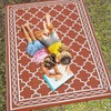 Garvee Outdoor Rug 9x12 Waterproof for Patio Clearance,Large Plastic Straw