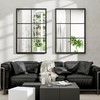 Dewfig Rectangle Wall Mirror, Window Mirror Wall Mounted, 24"x36"in Window