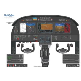 Cessna Citation M2 525 Cockpit Poster 24in x 36in
