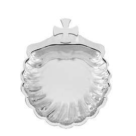 Kathy Fincher Rhodium Plated Baptism Shell