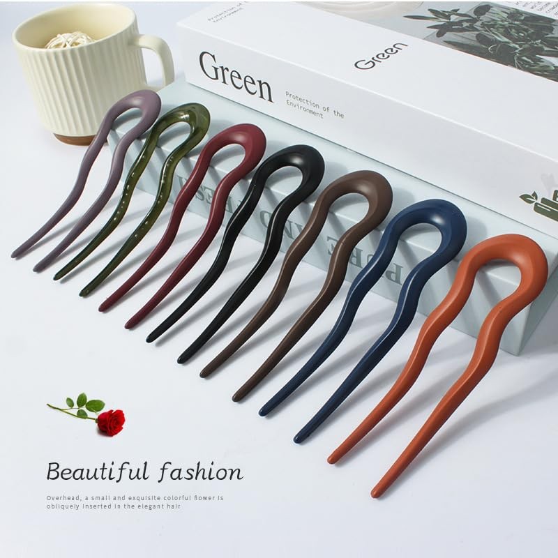 Nakanoya U-pin, Plastic, Resin, U-shaped Pin, U-shaped Comb, Hair Fork,