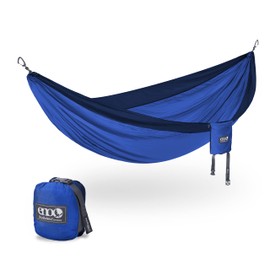 ENO, Eagles Nest Outfitters DoubleNest Lightweight Camping Hammock, 1 to 2 Person, Royal/Navy
