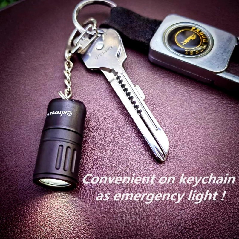 Nitefox e3 Mini Small Bright Keychain Flashlight 100 lumens Long