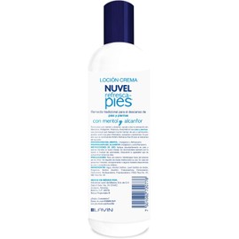 Nuvel Crema Refresca Pies y Piernas Cansadas Alivio Instantáneo con Mentol y Alcanfor Efecto Frío y Relajante - 250 ml