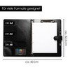 OfficeTree Clipboard Folder A4 with Lid - Writing Case Black