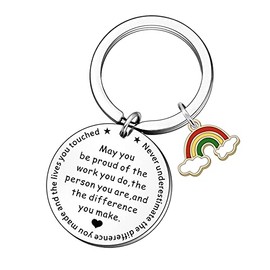 WTOPP Thank You keyring Thank You Gifts for Women Men Leaving Gifts for Colleagues Nurse Teacher Mentor Coach Volunteers Empolyees