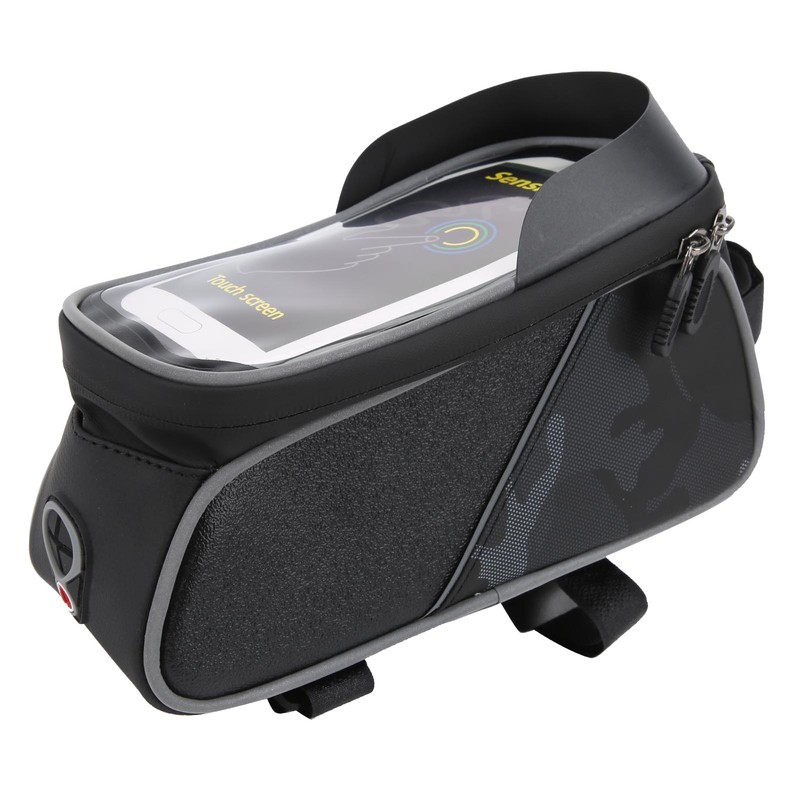 Bike Front Frame Bag Waterproof TPU Sensitive Touch Screen Top