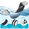 2-3/8 Inch 10 PCS 2 Holes Rubber Cushioned U Bracket