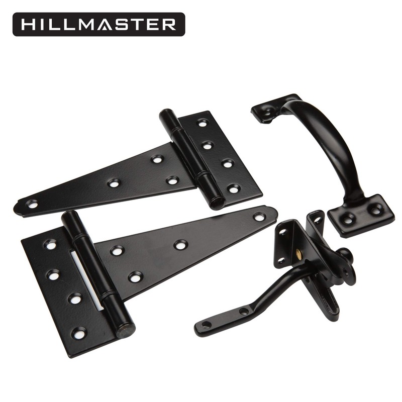 HILLMASTER Heavy Duty Gate Latch Door Handle Hardware Kit for