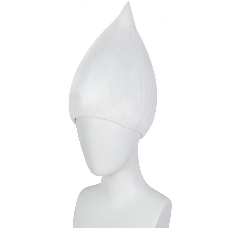 JoneTing Pure White Wig for Men White Straight Cosplay Wigs