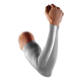 McDavid 6566 Unisex Compression Arm Sleeve, unisex, 6566, silver, Size L