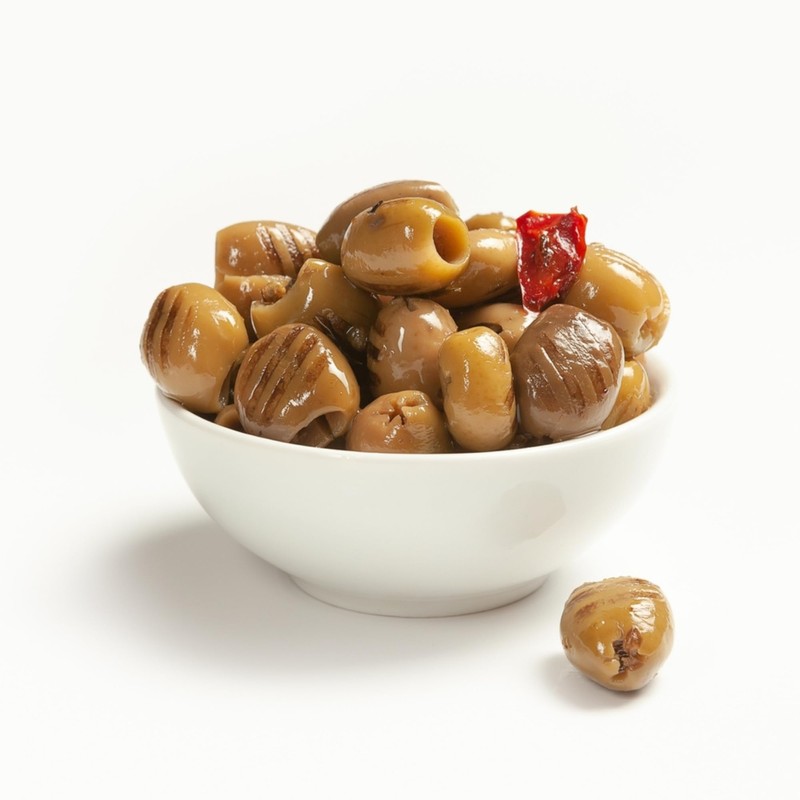 Sanniti Grilled Pitted Italian Olives in Oil, 19.4 oz |