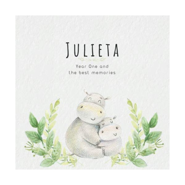 Julieta Year One and the best Memories: Baby Book I