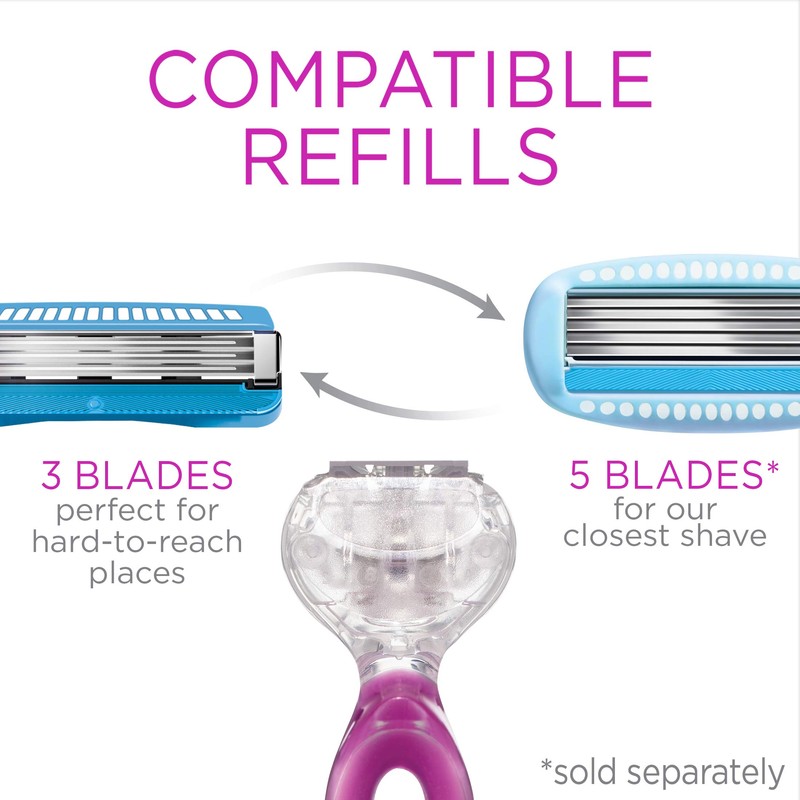Schick Hydro Silk 3 Razors for Women with 2 Razor