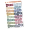 Mini Sized Pay Day Corner Planner Stickers, Muted Rainbow Pay