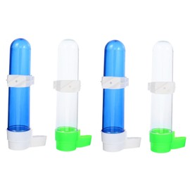 Kisangel Comedero Automático para Pájaros 4 Unidades Botella De Agua para Loros Fácil De Usar para Pájaros Domésticos.